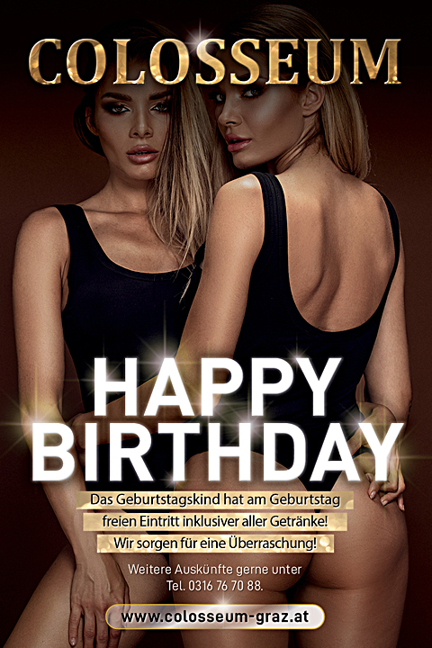 Aushang der Aktion „Happy Birthday!“.