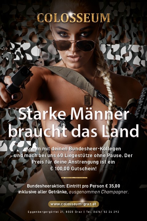 Aushang der Aktion „Starke Männer braucht das Land“.